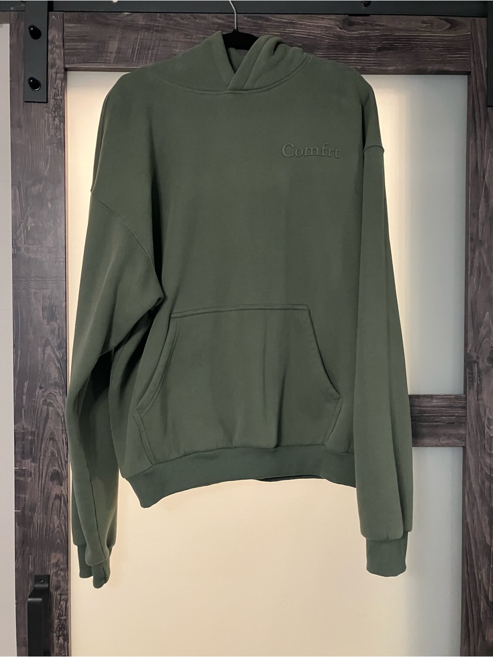 Comfit Olive Green Pullover Hoodie